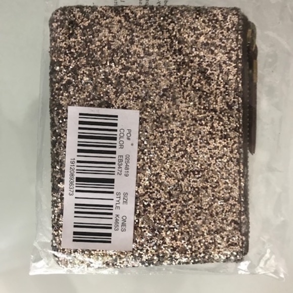 MADEWELL Sahara Gold Glitter The Leather Pouch - Picture 5 of 8